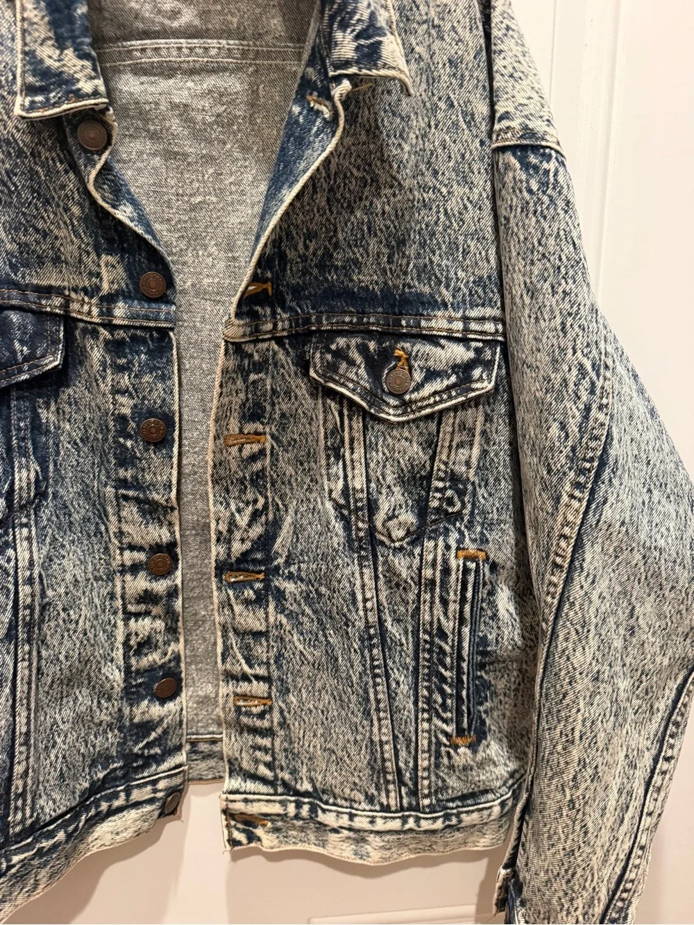 Vintage Levi's acid wash denim jacket sz L